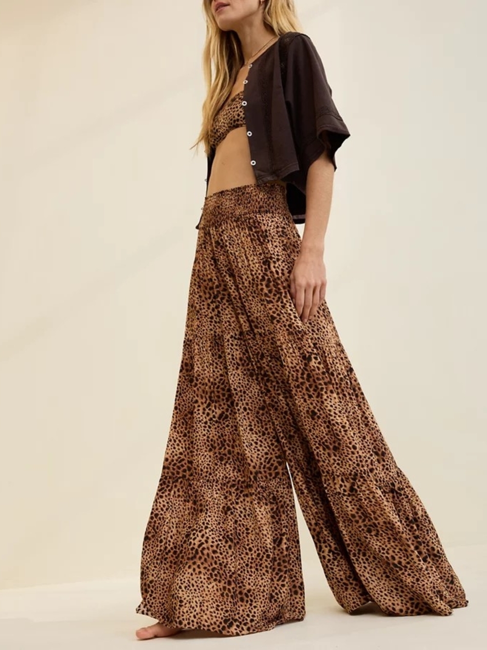 aerie - Leopard Party Pants - M (short)